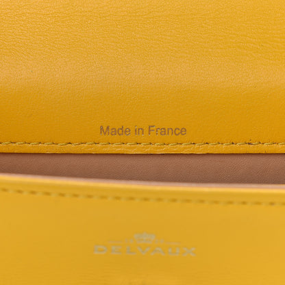 Delvaux Smooth Calfskin Mini Tempete Satchel Yellow 6 of 10