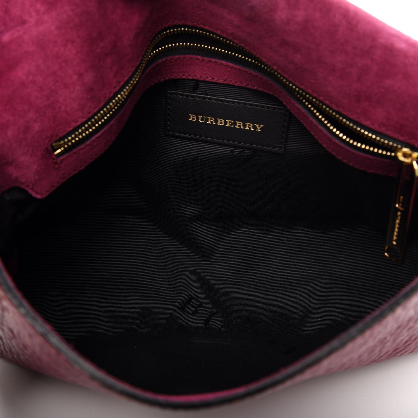 Signature Grain Medium Mildenhall Crossbody Bag Dark Plum