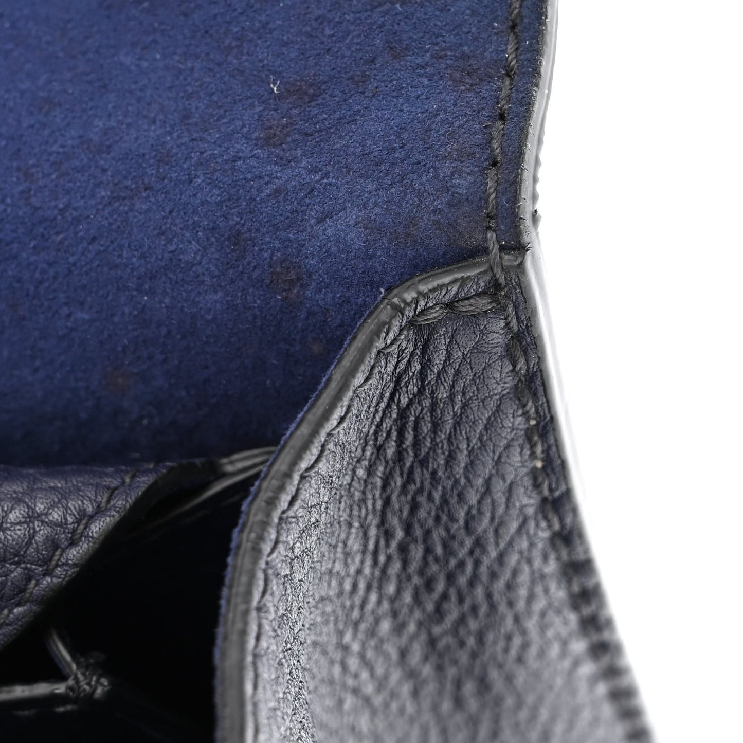Grained Calfskin J'Adior Chain Flap Bag Blue