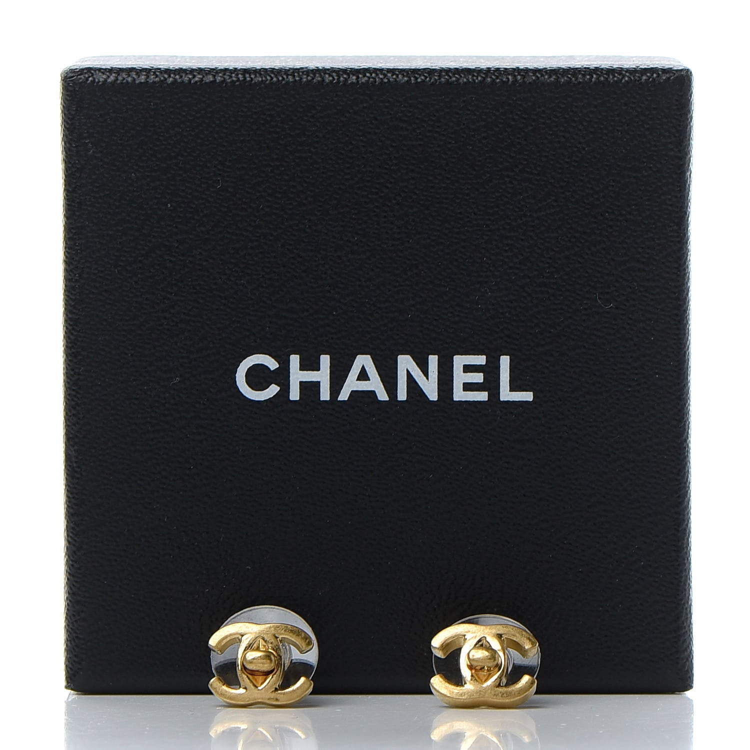 Chanel Metal CC Turnlock Earrings Gold 5 of 5