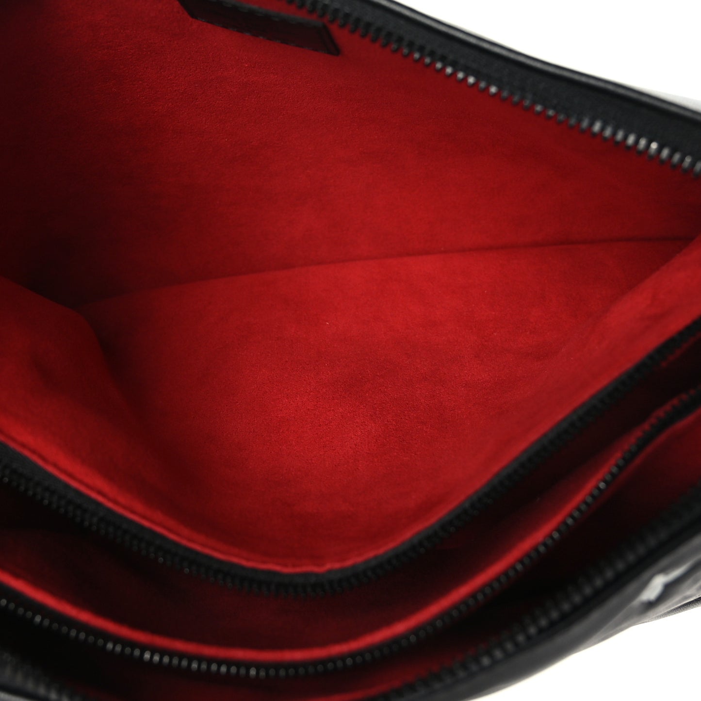 Lambskin Embossed Monogram Coussin PM Black White