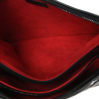 Louis Vuitton Lambskin Embossed Monogram Coussin PM Black White 5 of 8