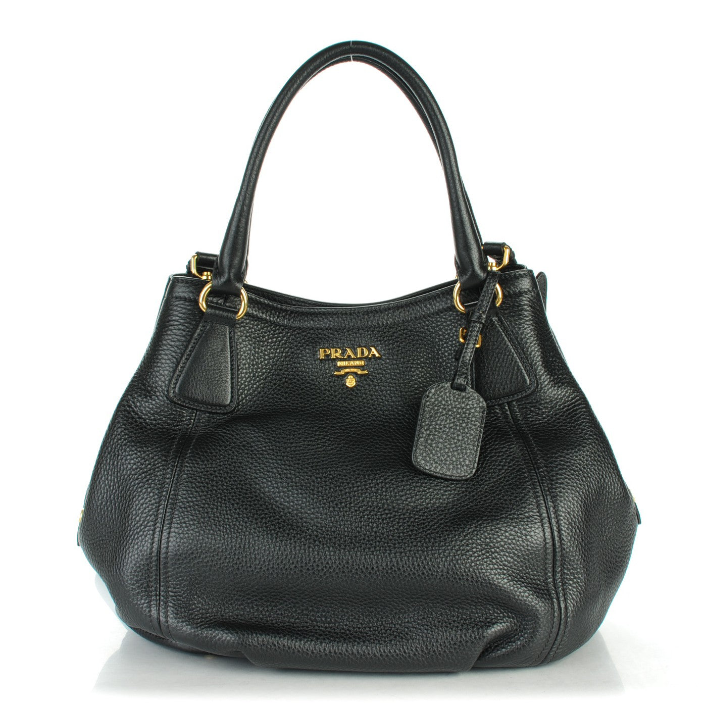 Vitello Daino Tote Nero Black