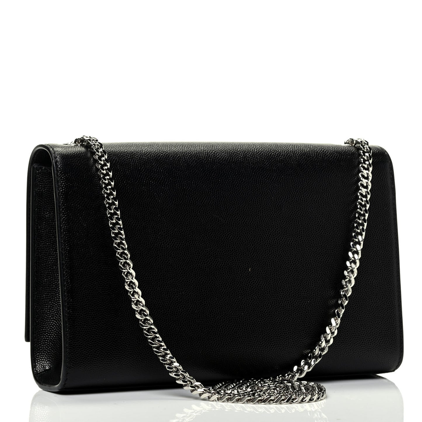 Grain De Poudre Medium Classic Monogram Kate Satchel Black