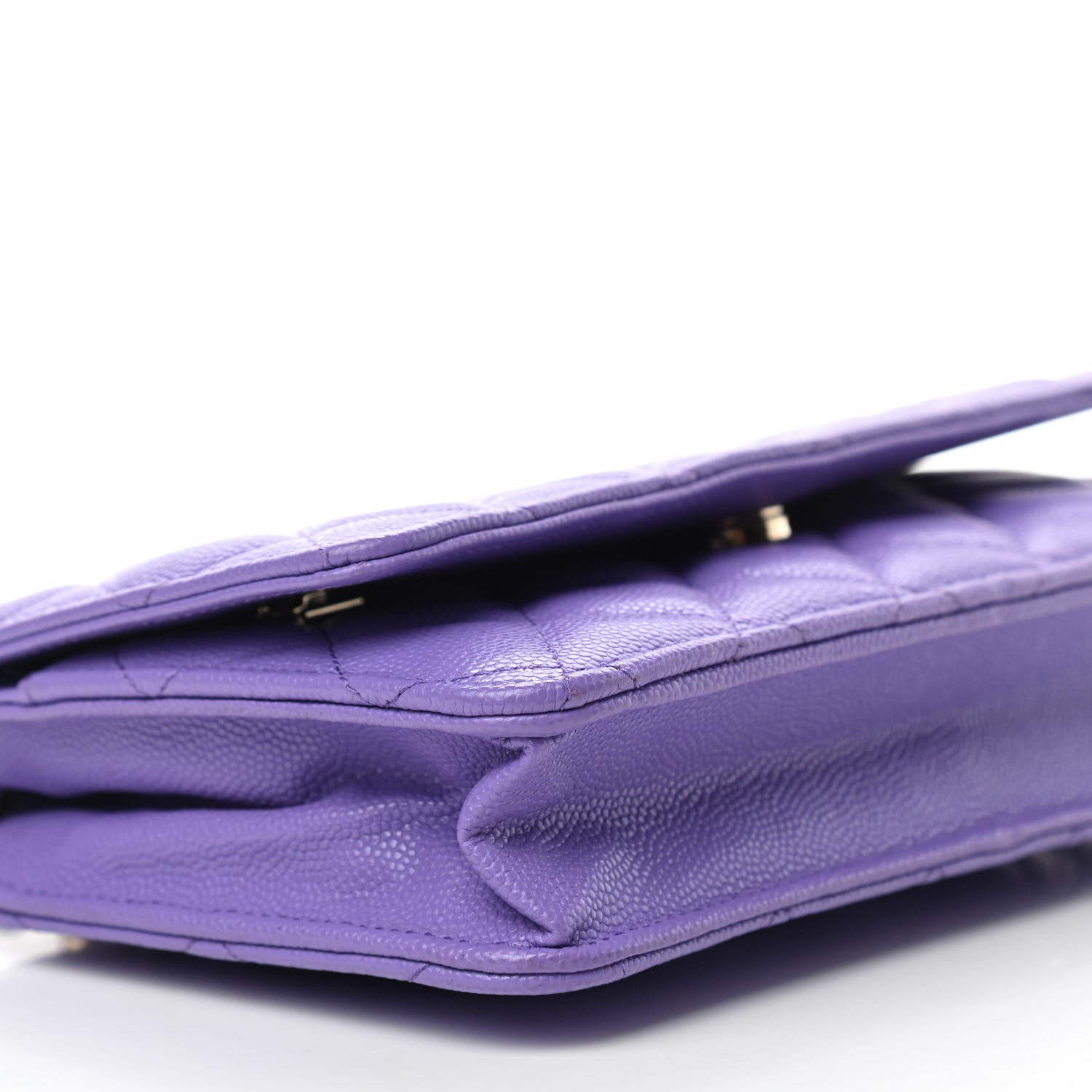 Chanel Caviar Quilted Wallet On Chain WOC Purple 10 of 13