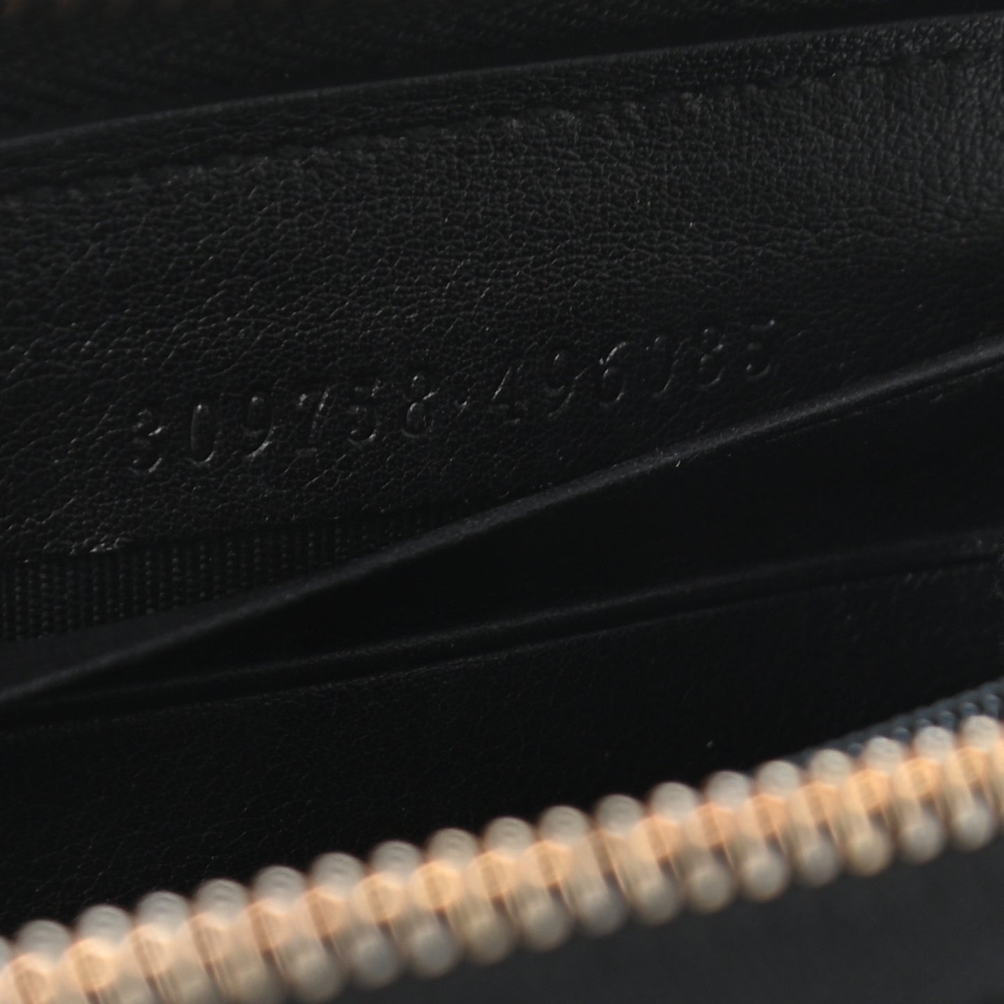 Patent Microguccissima Nice Zip Around Wallet Black