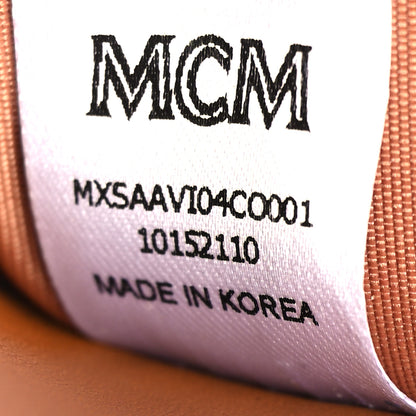 MCM Visetos Small Flap Wallet Cognac 7 of 11