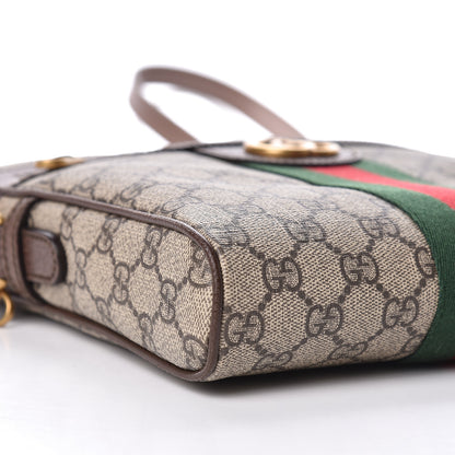 Gucci GG Supreme Monogram Web Small Ophidia Messenger Bag Brown 9 of 10