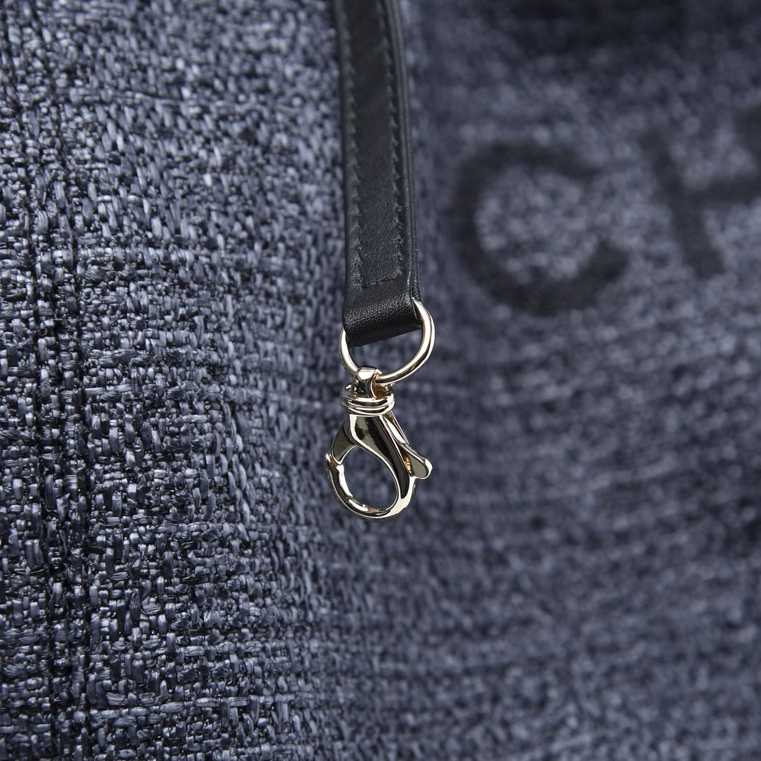 Chanel Canvas Medium Deauville Backpack Blue 7 of 12