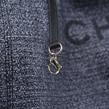 Chanel Canvas Medium Deauville Backpack Blue 7 of 12