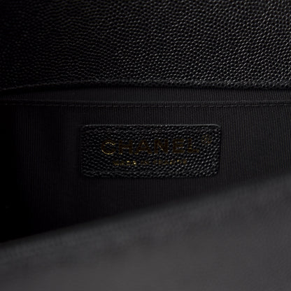 Chanel Caviar Quilted Medium Boy Flap Black 6 of 10