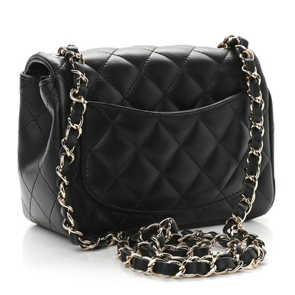 Chanel Lambskin Quilted Mini Square Flap Black 3 of 9