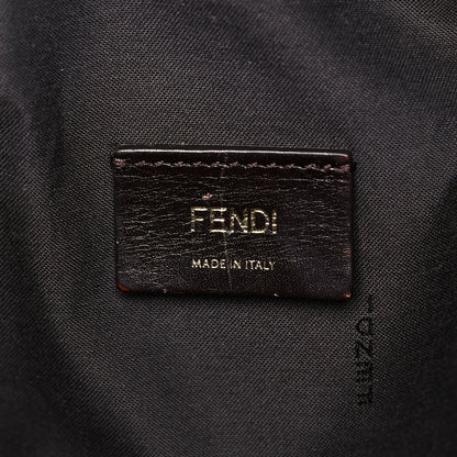 Fendi Zucca Vitello Elite Special Shopping Tote Tobacco Fuxia 6 of 16