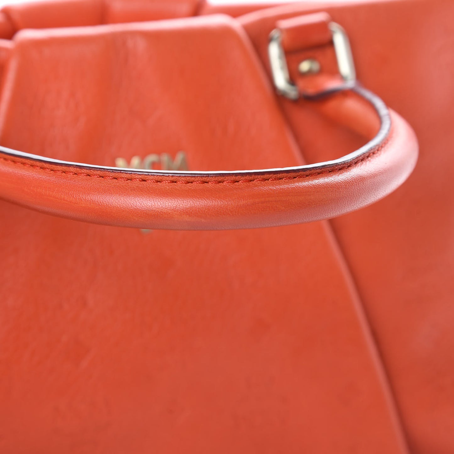Calfskin Ottomar Monogram Tote Orange