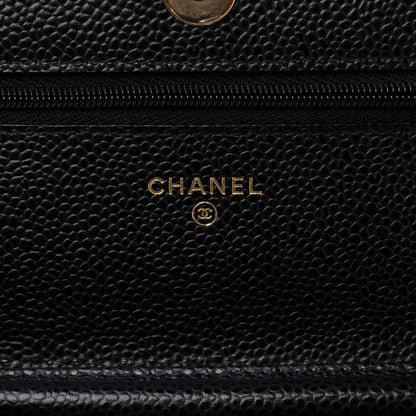 Chanel Caviar Quilted Wallet on Chain WOC Black 6 of 11