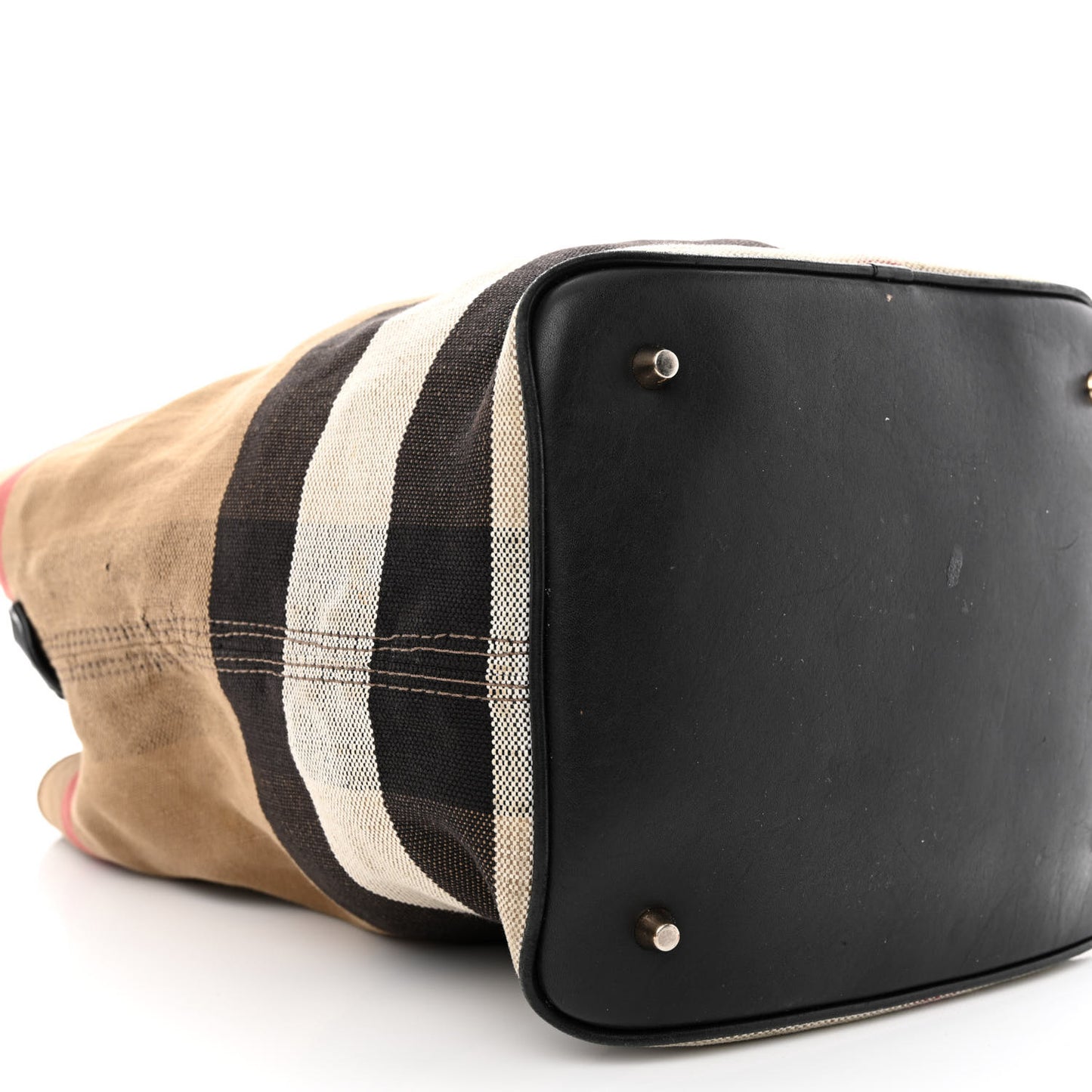 Canvas Mega Check Medium Ashby Hobo Black