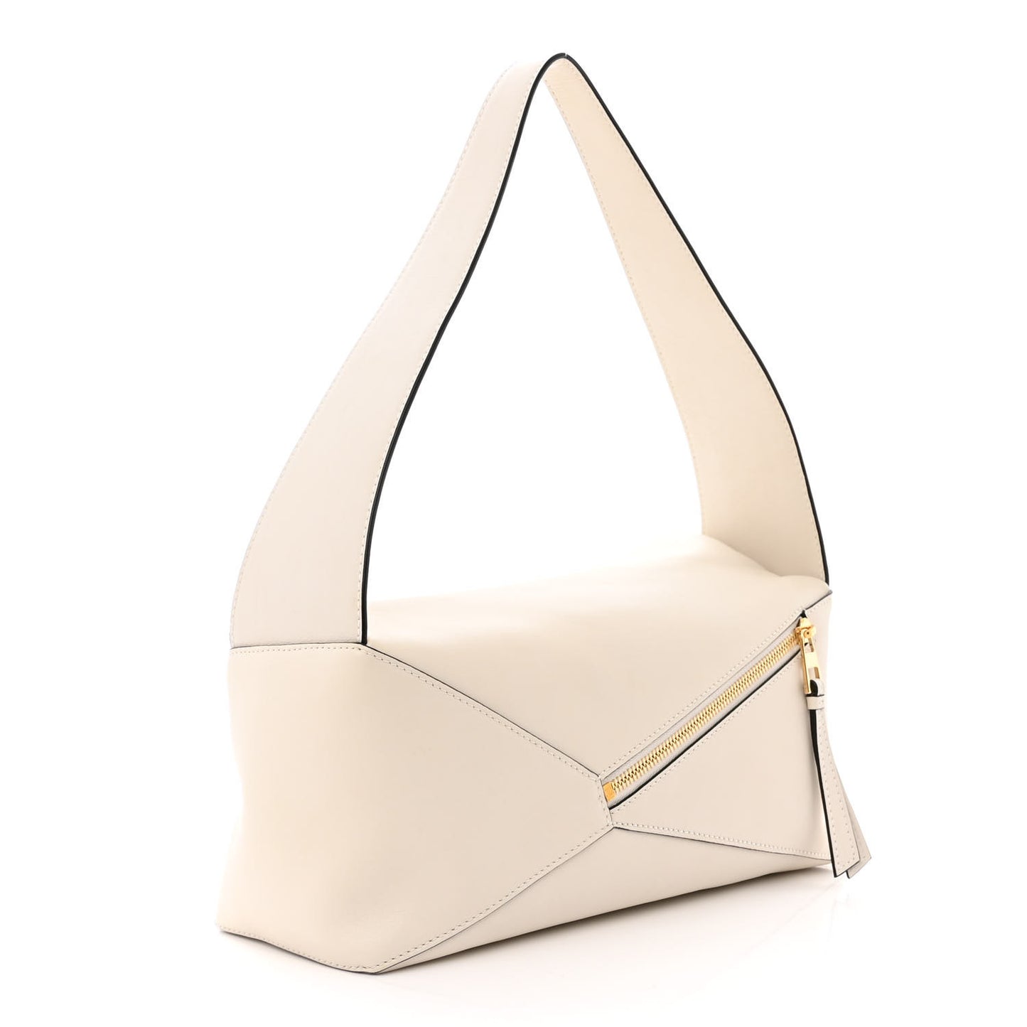 Calfskin Puzzle Hobo White