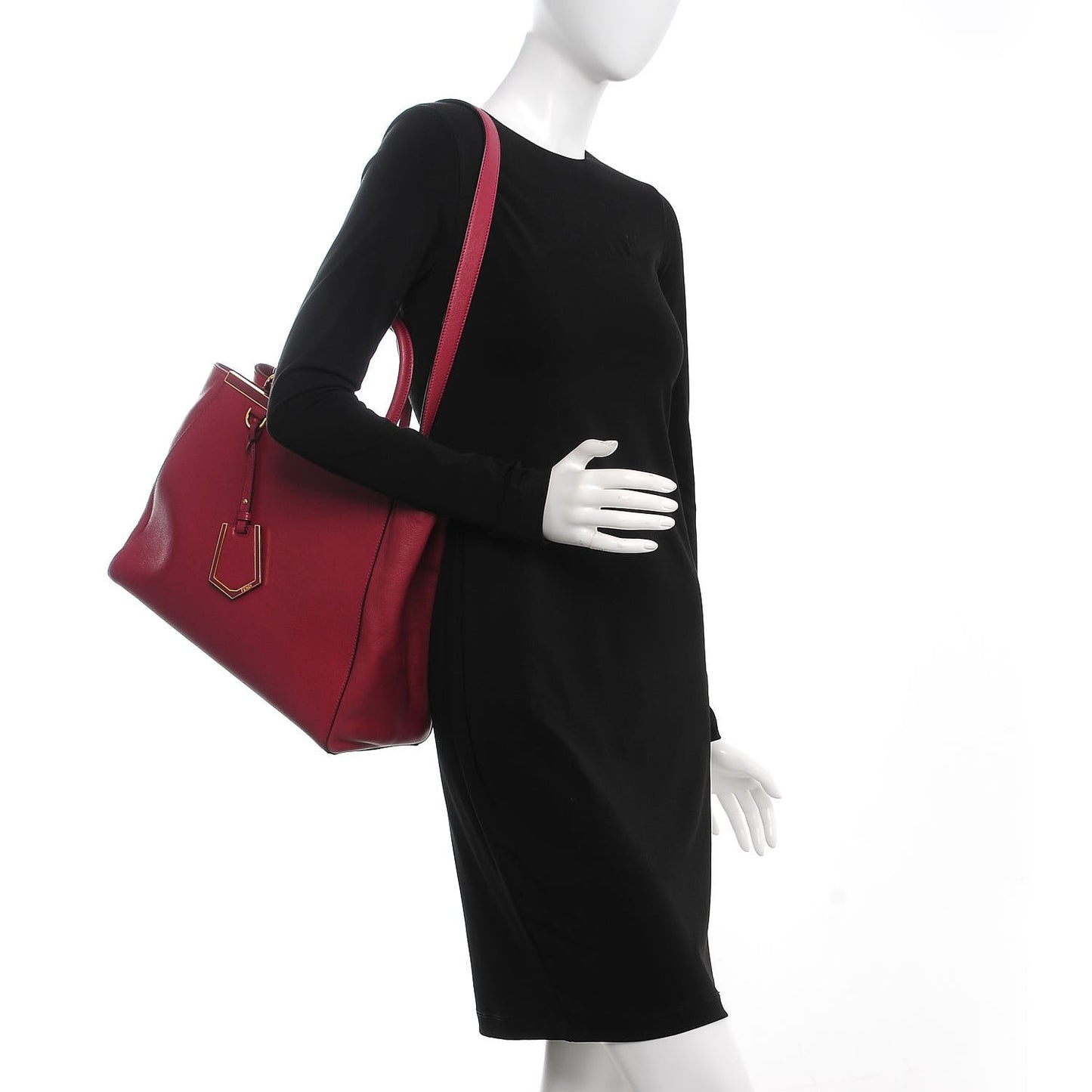 Vitello Elite Regular 2Jours Tote Rosso Scuro Ciliegia