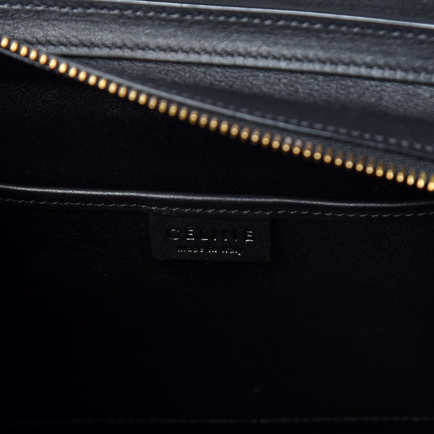 Celine Smooth Calfskin Nano Luggage Black 8 of 10