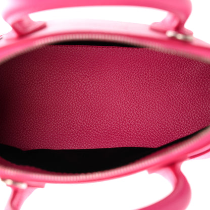 Balenciaga Signature Grained Calfskin Logo XXS Ville Top Handle Bag Fuchsia 5 of 10