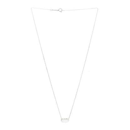 Tiffany Sterling Silver Elsa Peretti 8mm Bean Pendant Necklace 3 of 4