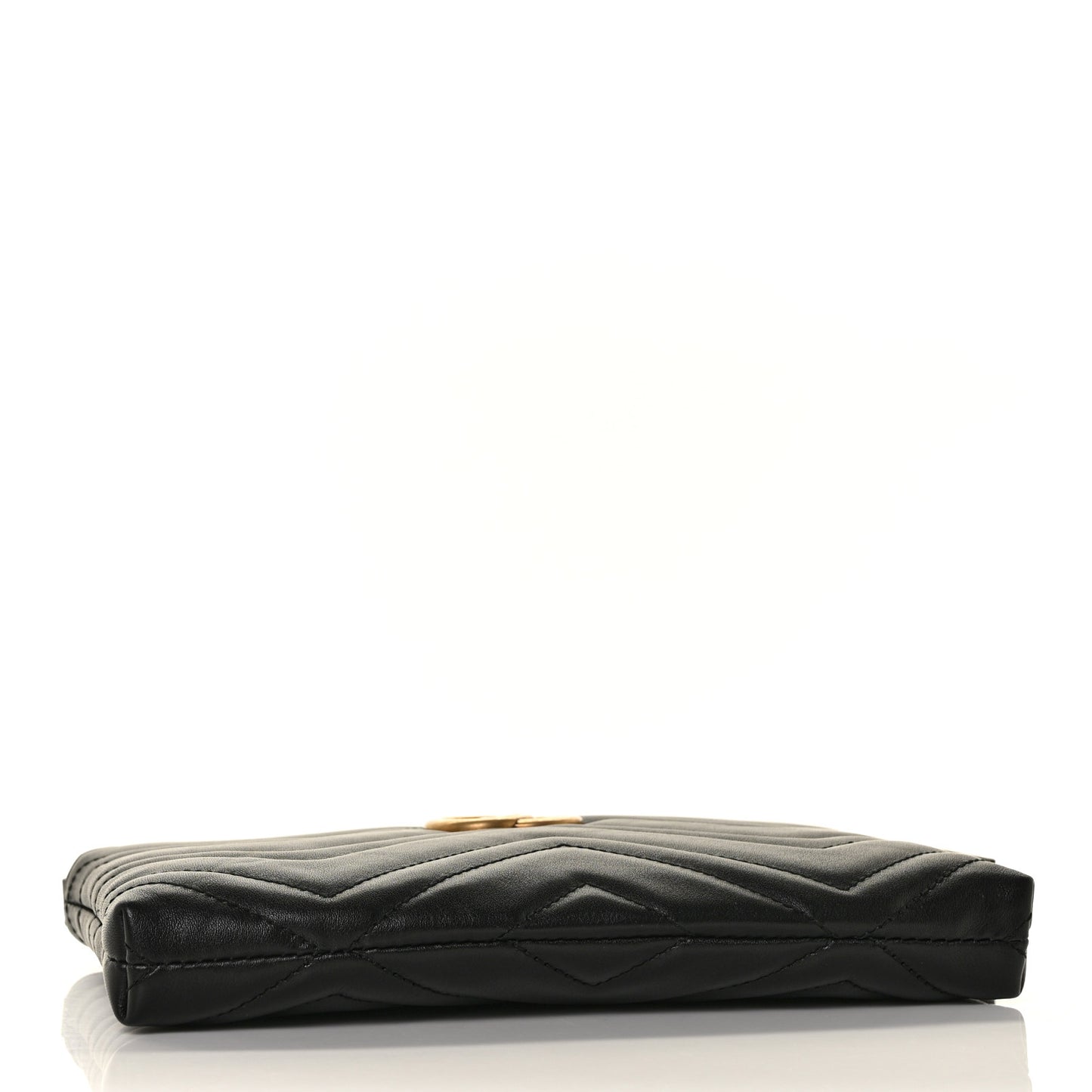 Calfskin Matelasse Mini GG Marmont Chain Bag Black