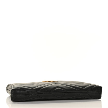 Gucci Calfskin Matelasse Mini GG Marmont Chain Bag Black 4 of 8