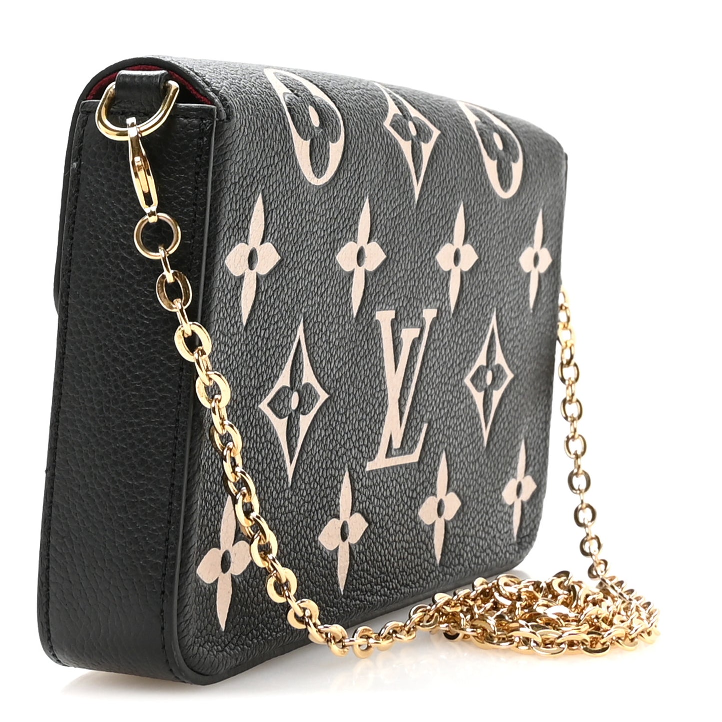 Empreinte Monogram Giant Felicie Pochette Black Beige