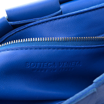 Bottega Veneta Lambskin Maxi Intrecciato Cassette Crossbody Bag Cobalt 6 of 12