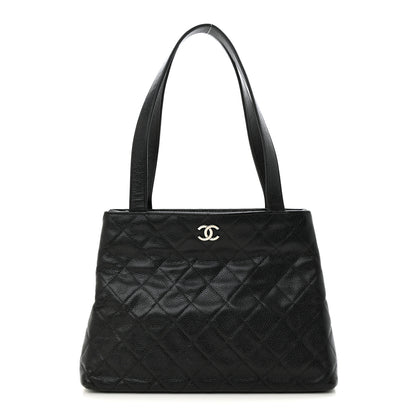 Chanel Caviar Quilted CC Shoulder Bag Black 1 of 15