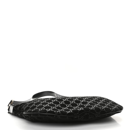 Gucci Suede Guccissima Hobo Black 3 of 7