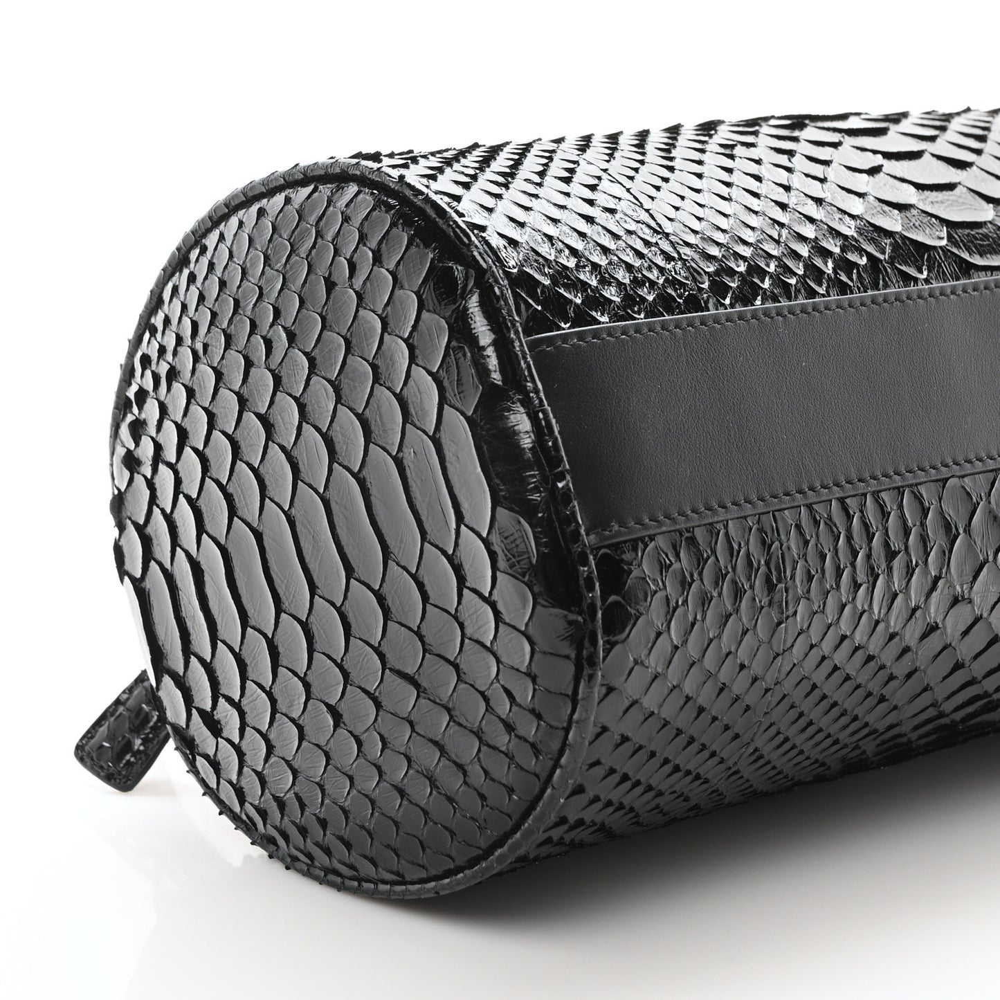 Snakeskin Edith Bag Black