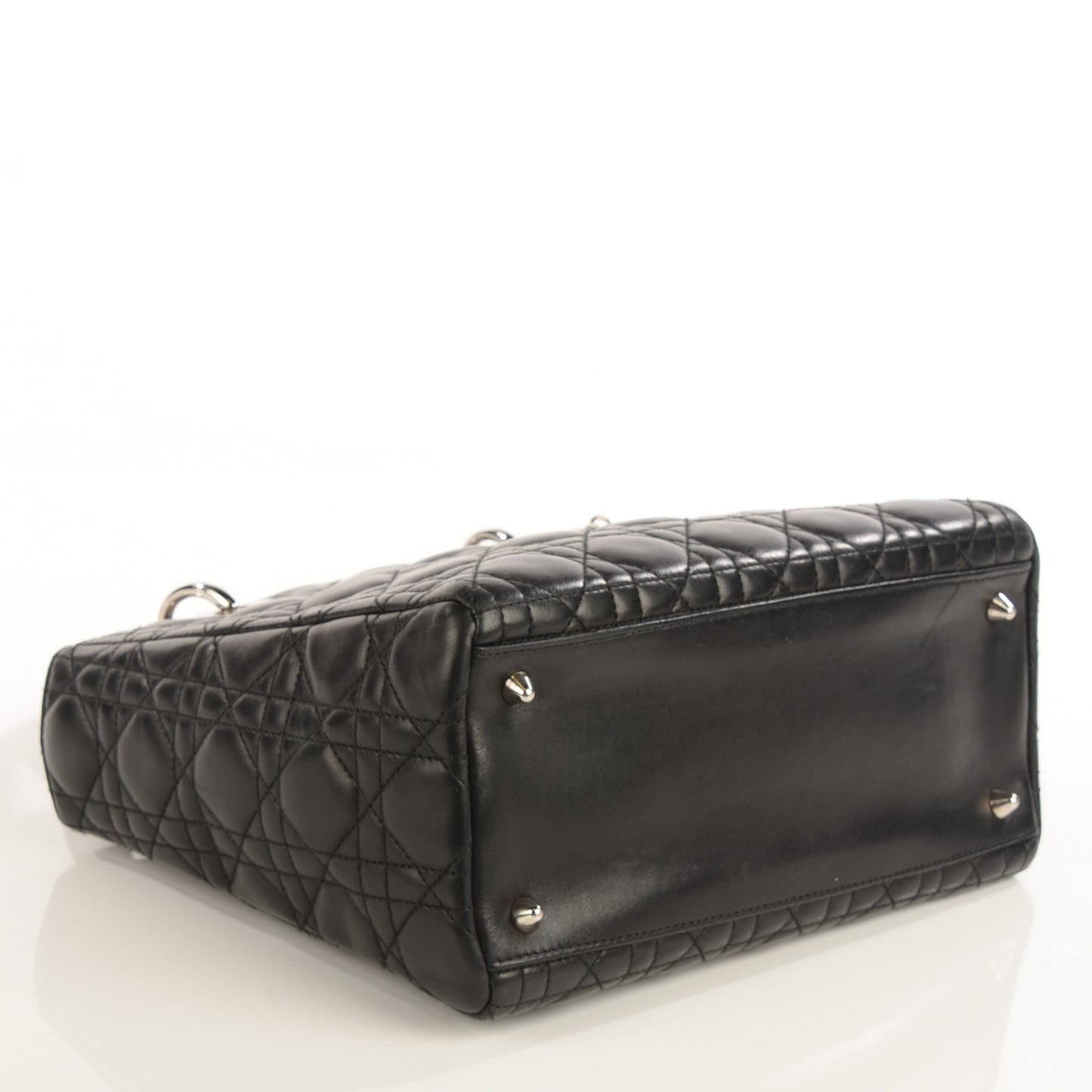 Lambskin Cannage Medium Lady Dior Black