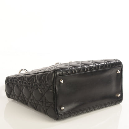 Christian Dior Lambskin Cannage Medium Lady Dior Black 5 of 17