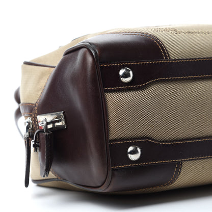 Prada Jacquard Logo Bauletto Corda Bruciato 6 of 19