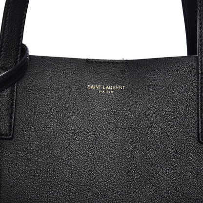 Saint Laurent Calfskin Medium Shopping Tote Black 8 of 9
