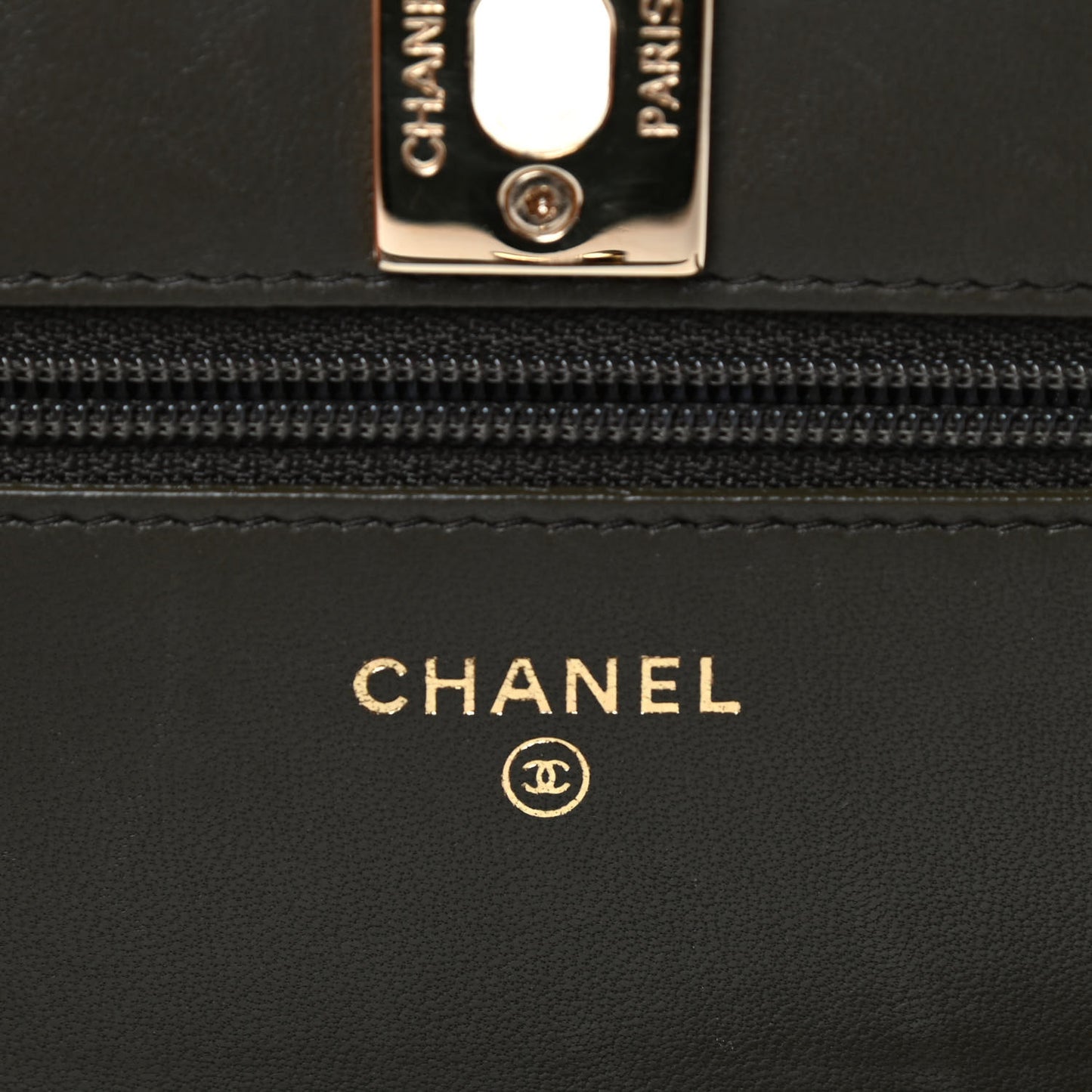 Lambskin Quilted Trendy CC Wallet On Chain WOC Grey