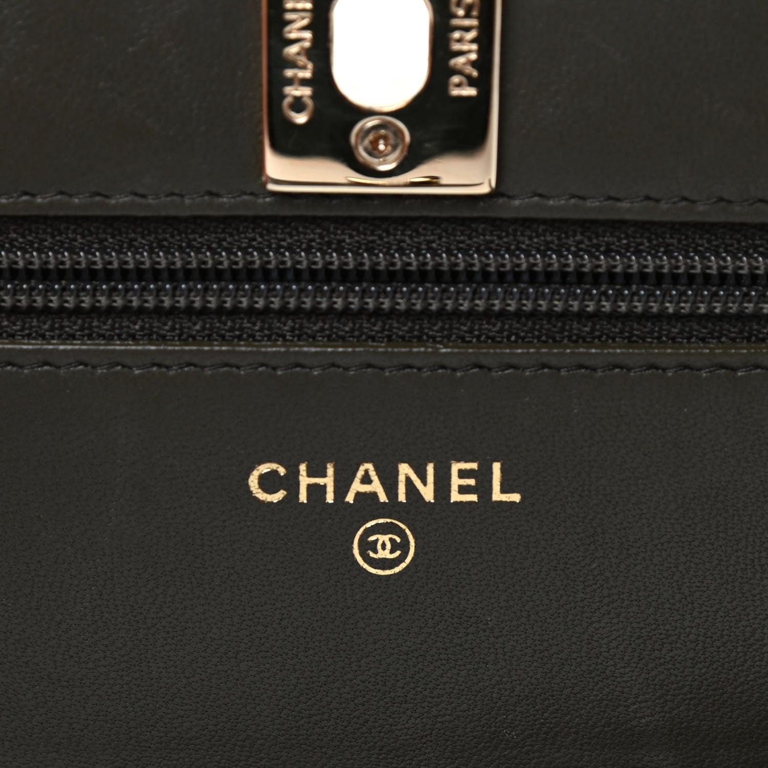 Chanel Lambskin Quilted Trendy CC Wallet On Chain WOC Grey 6 of 9