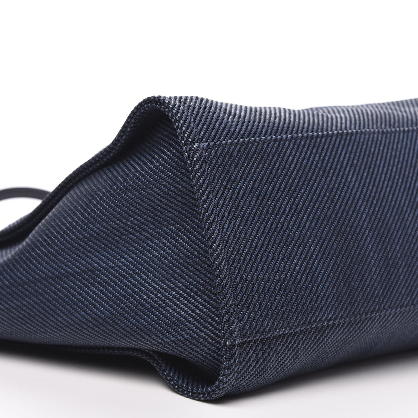 Mixed Fibers Calfskin Medium Deauville Tote Blue