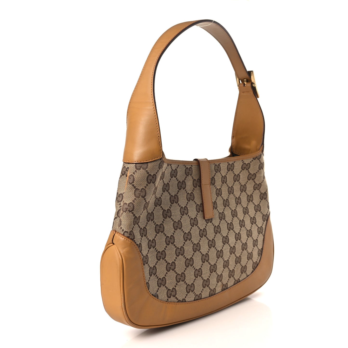 Monogram Web Jackie O Hobo Tan
