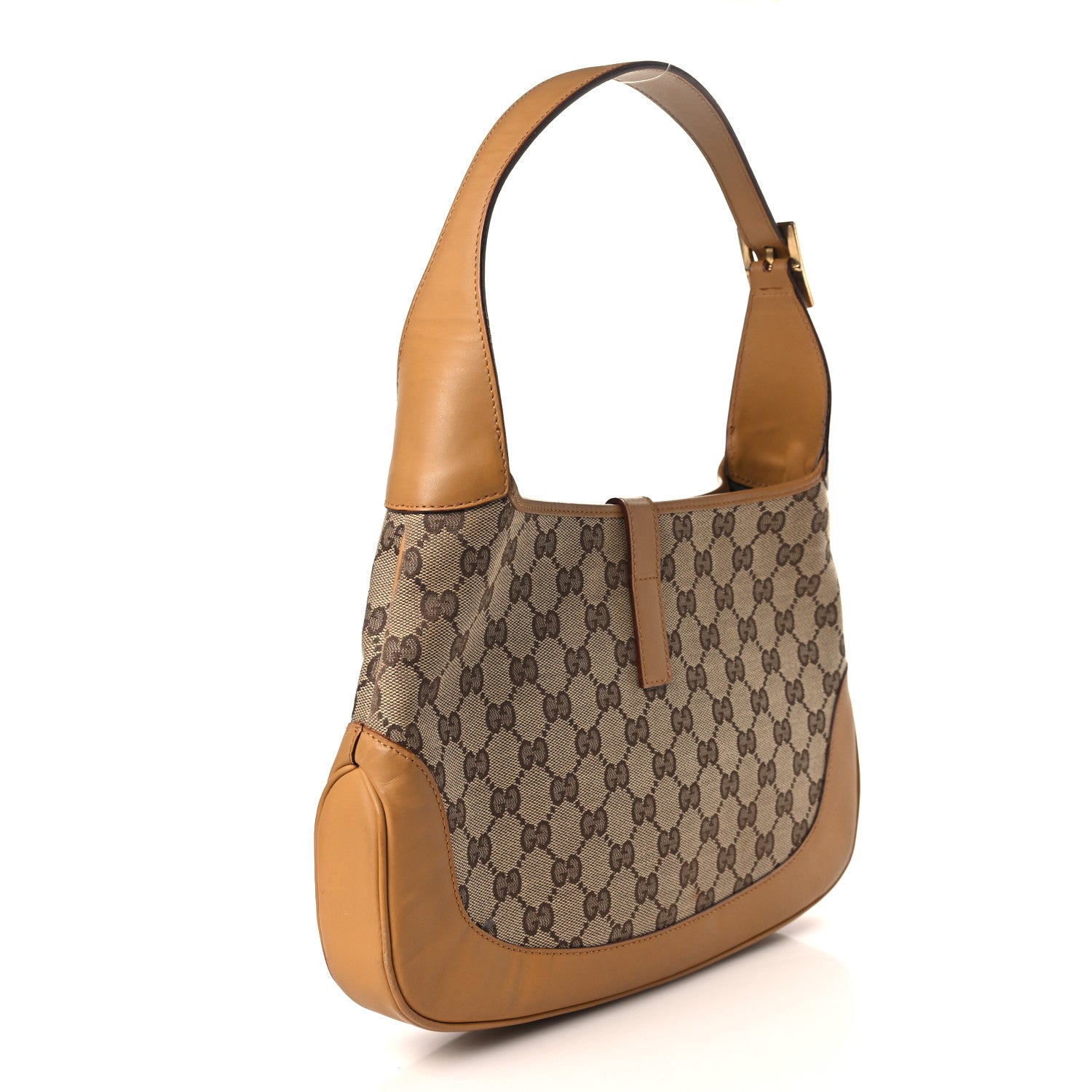 Gucci Monogram Web Jackie O Hobo Tan 3 of 10