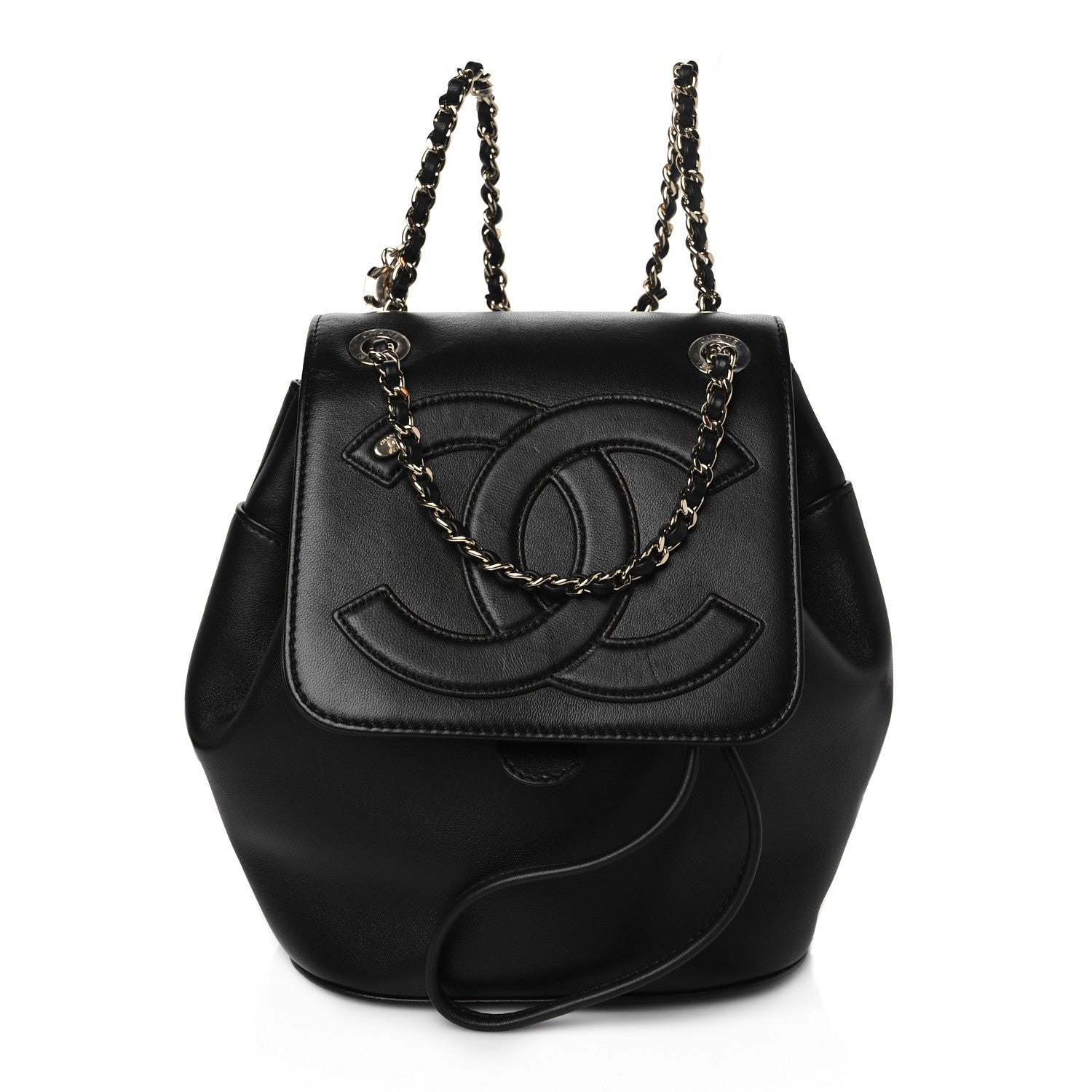 Chanel Lambskin CC Mania Backpack Black 1 of 10