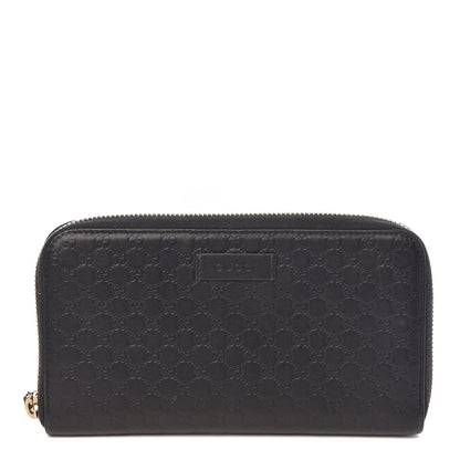 Gucci Microguccissima Zip Around Wallet Black 1 of 10