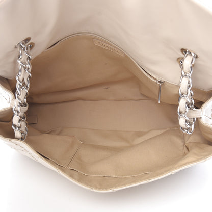Chanel Calfskin Stitched Large Expandable Flap Bag White 5 of 16