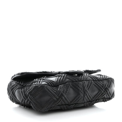 Chanel Lambskin Stitch Small Walk Of Fame Rectangular Flap Black 4 of 13