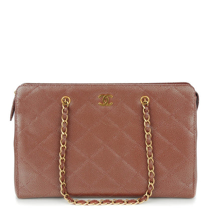 Chanel Metallic Caviar Shoulder Bag Brown 1 of 8
