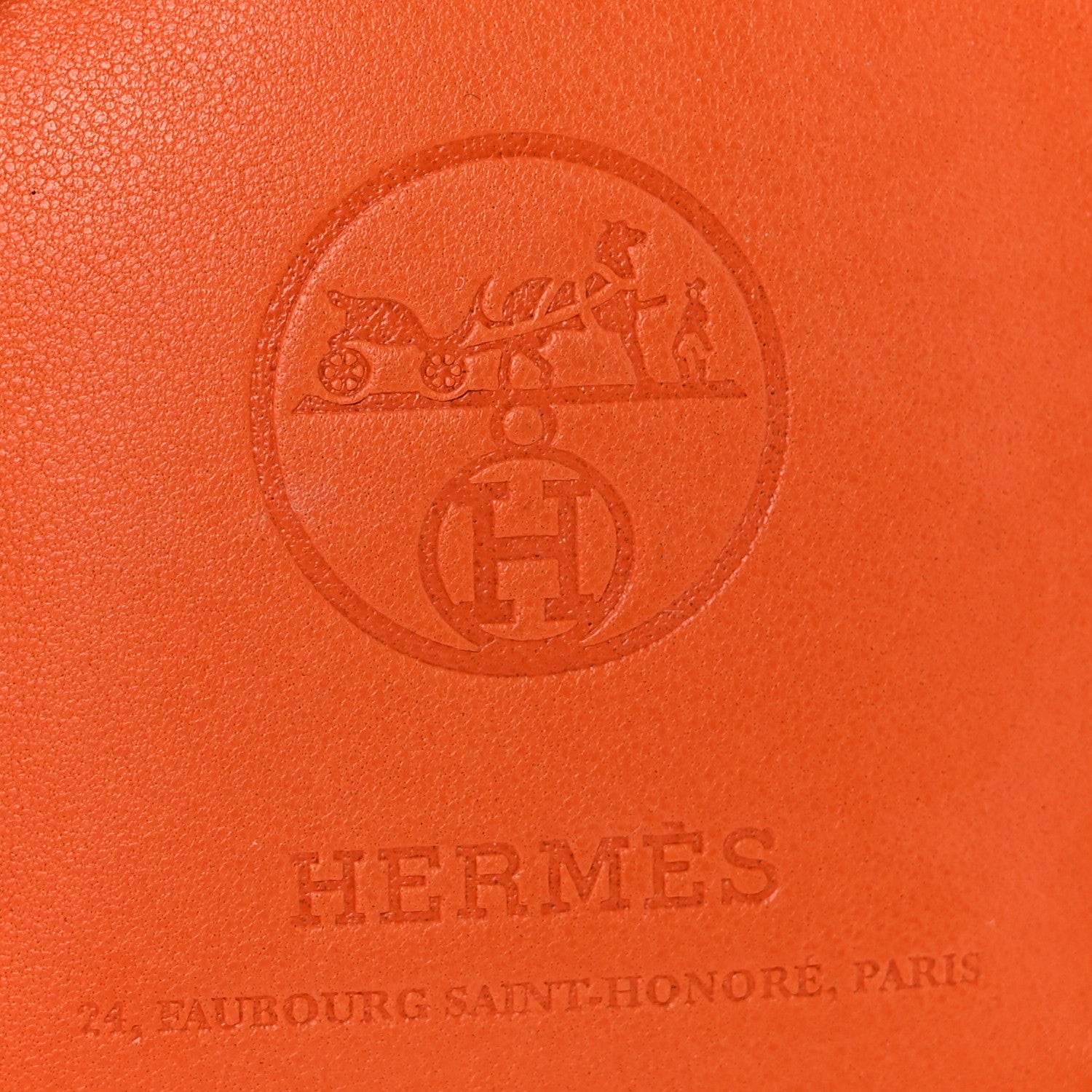 Hermes Milo Lambskin Swift Shopping Bag Charm Feu Gold 3 of 6