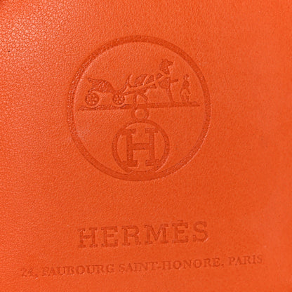 Hermes Milo Lambskin Swift Shopping Bag Charm Feu Gold 3 of 6