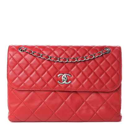 Chanel Calfskin Quilted In The Business Flap Red 1 of 13