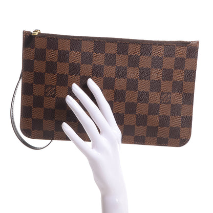 Louis Vuitton Damier Ebene Neverfull MM GM Pochette 2 of 8